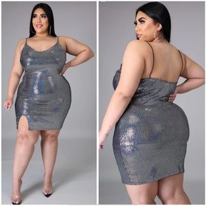 Plus Size Sequin Dress